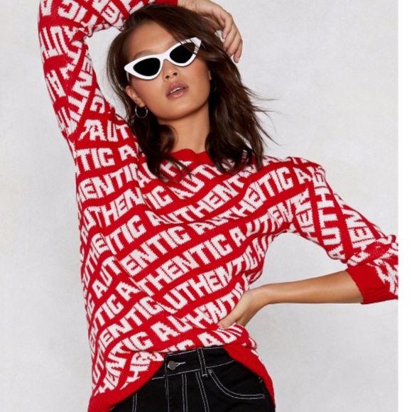 ASOS Sweaters - Asos Women's NEW Authentic Red Long Sleeve Crewneck Sweater Size Small